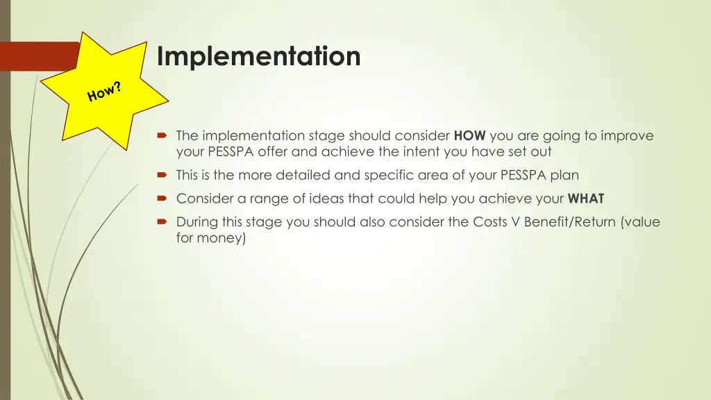 implementation