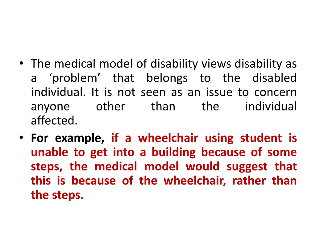 the medical model of disability views disability