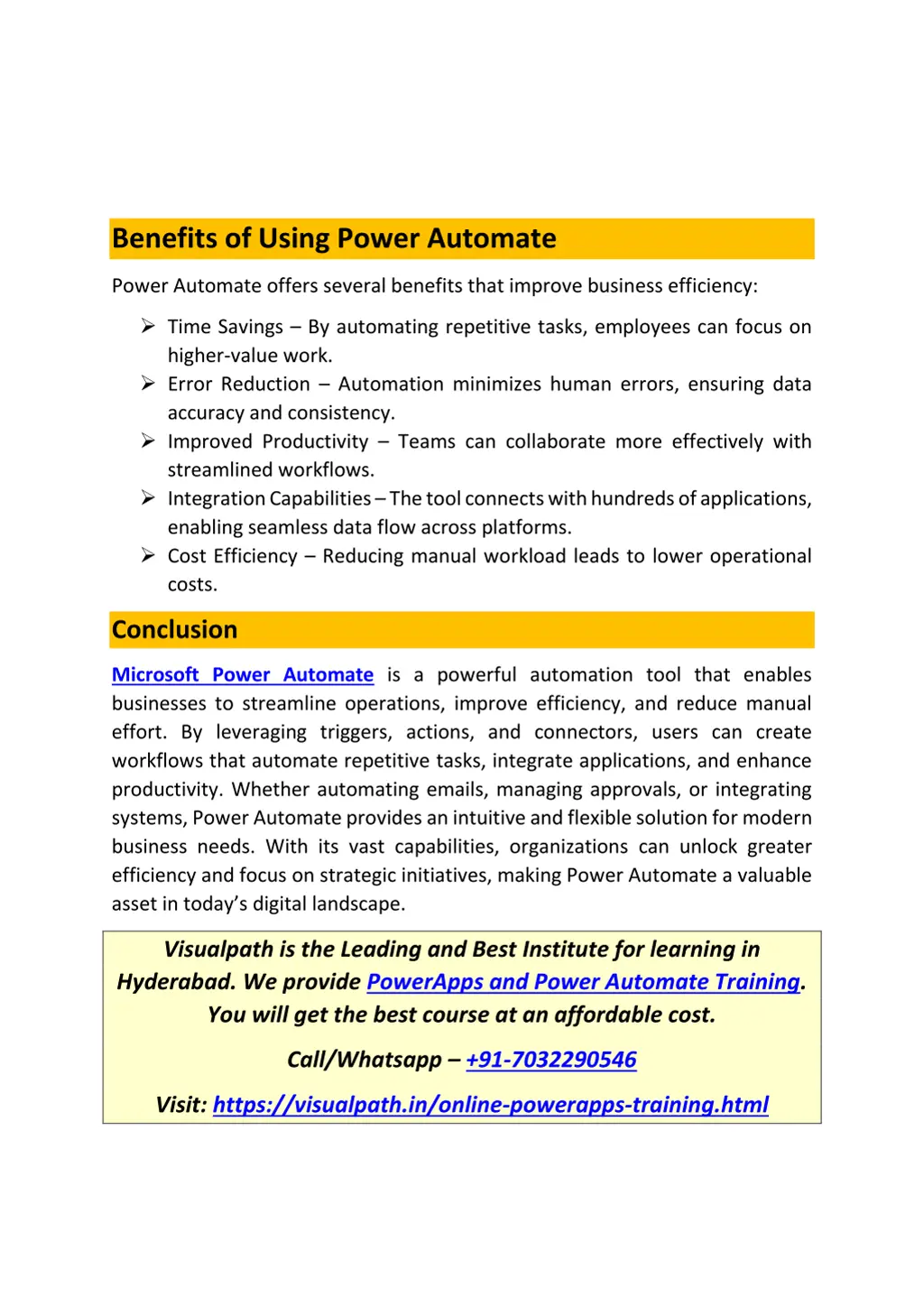 benefits of using power automate