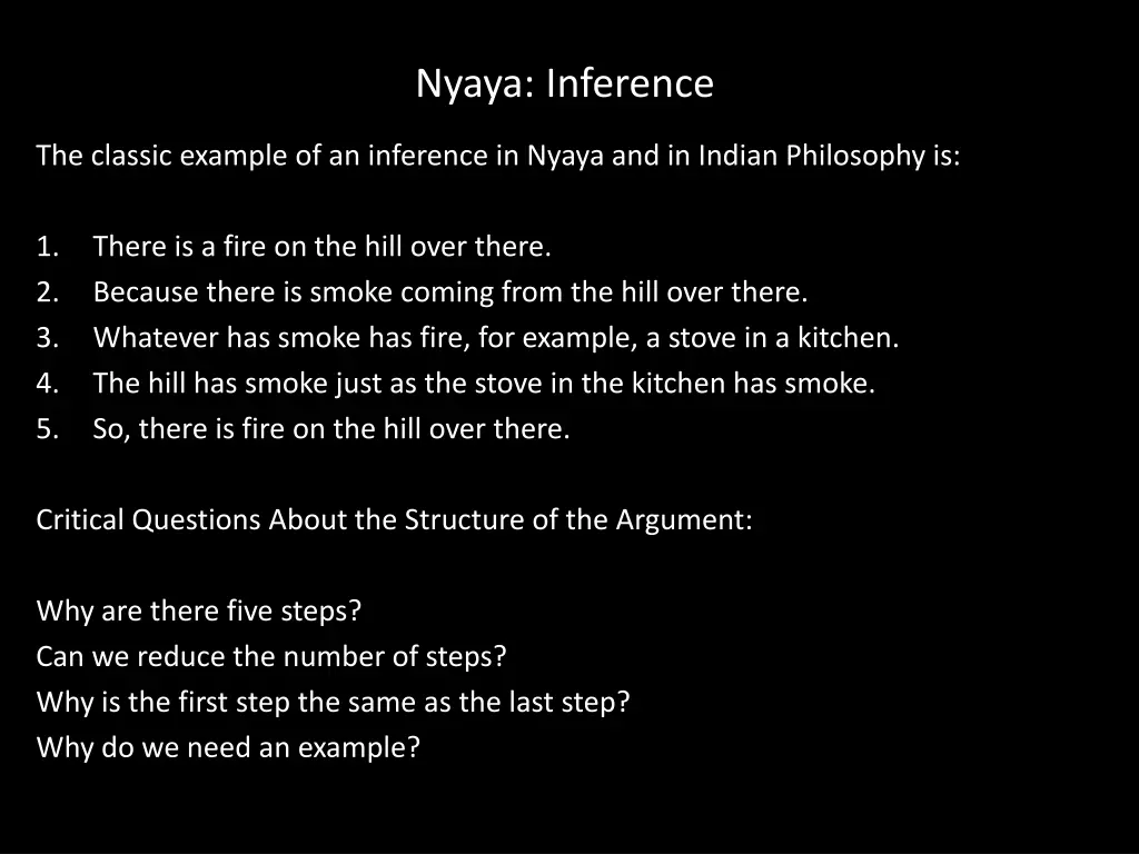 nyaya inference