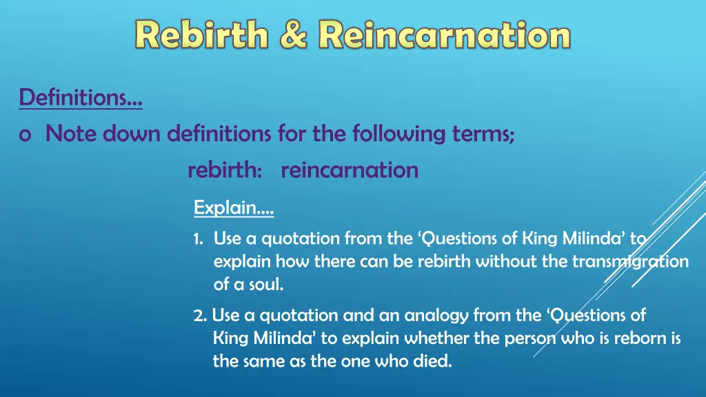 rebirth reincarnation 2