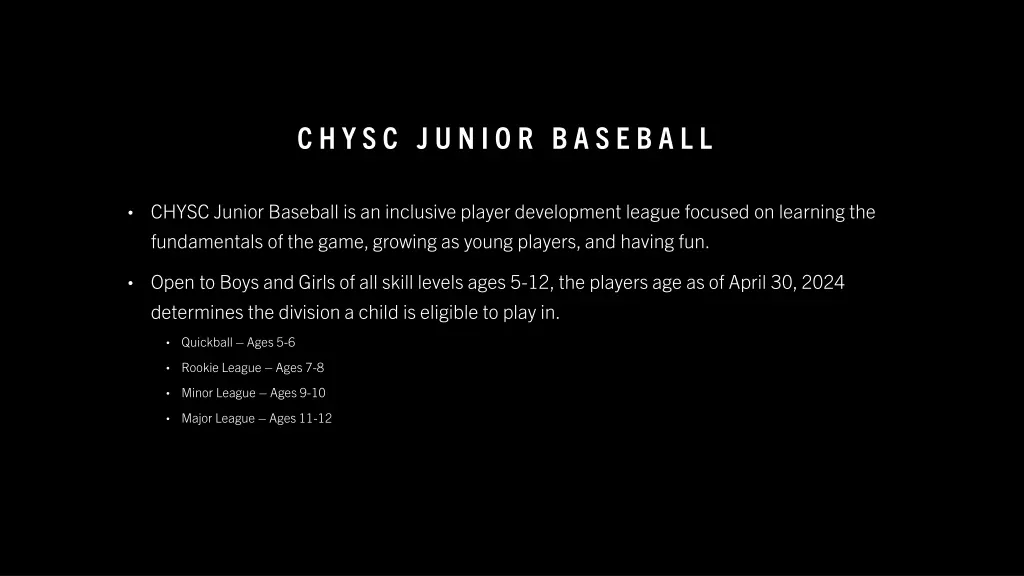 c h y s c j u n i o r b a s e b a l l 1