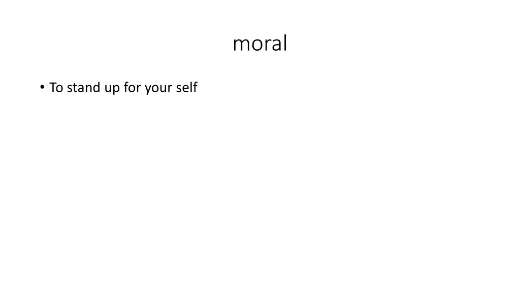 moral