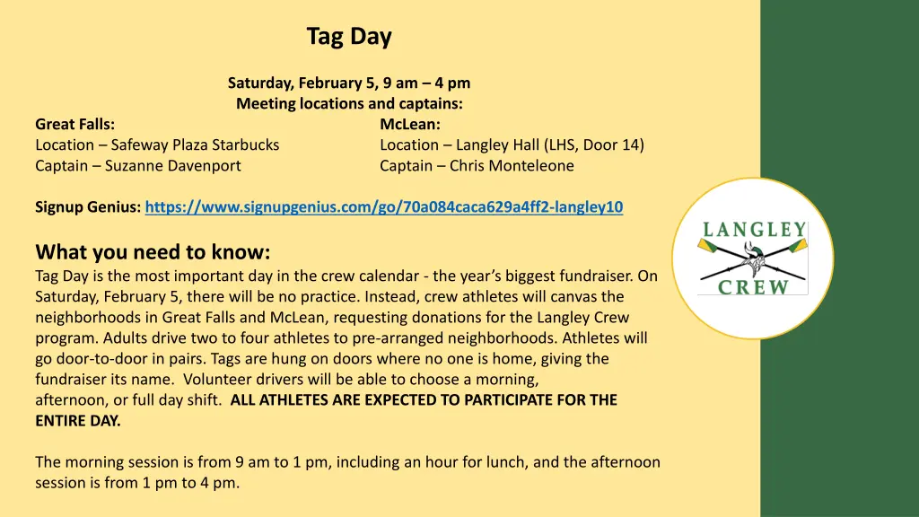 tag day