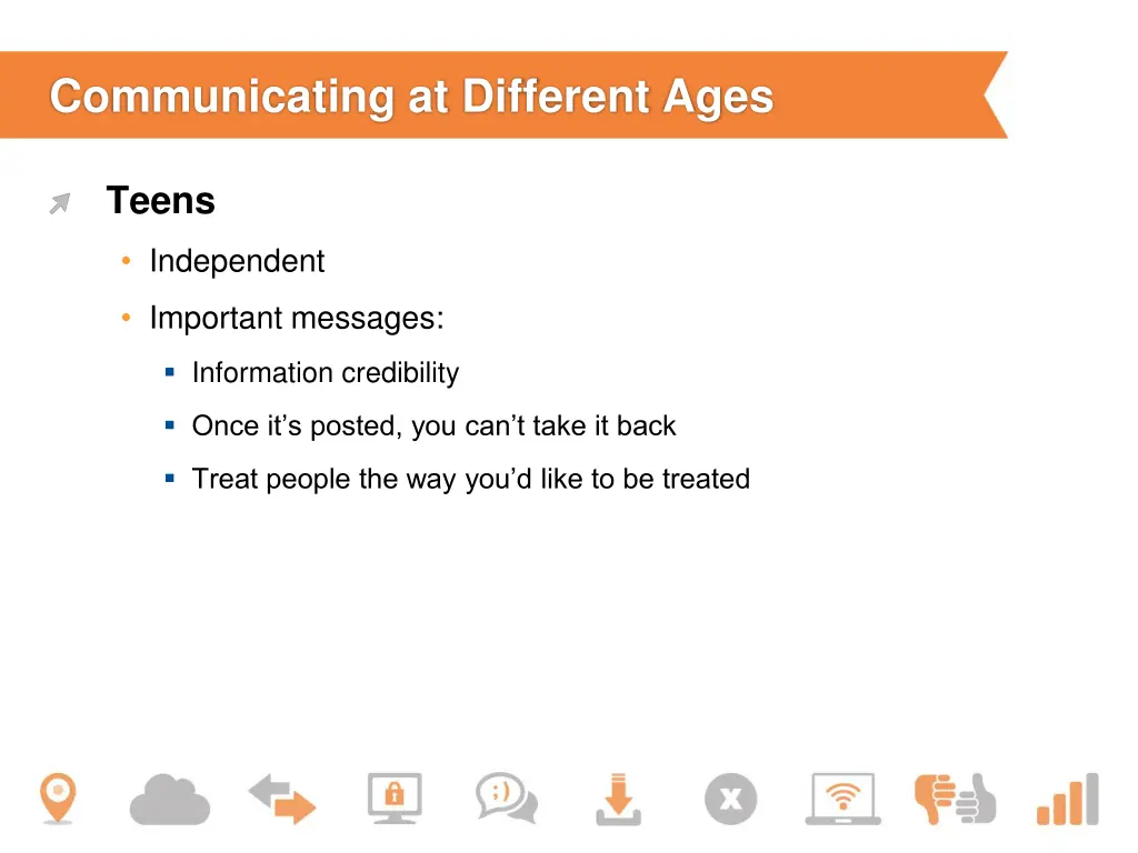 communicating at different ages 1