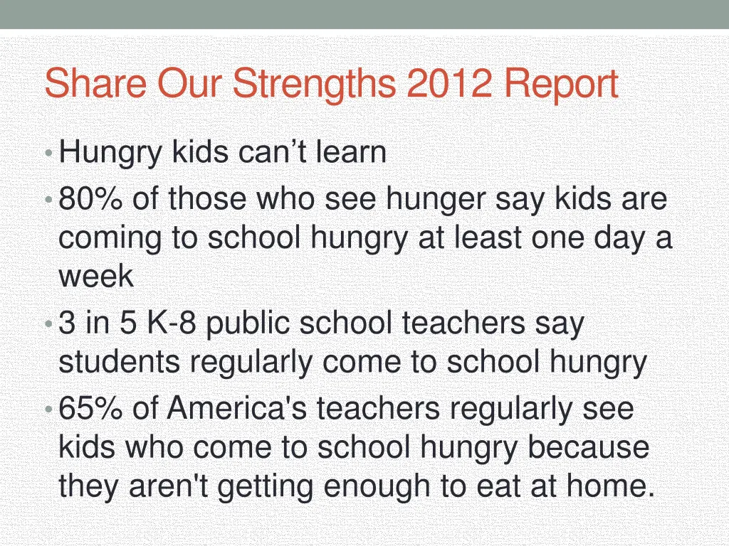 share our strengths 2012 report