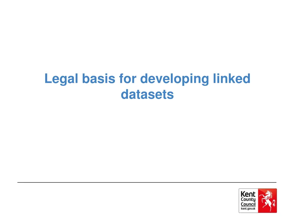 legal basis for developing linked datasets
