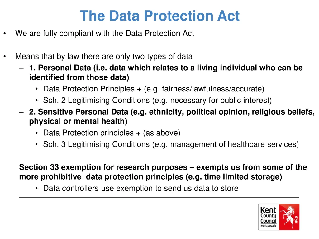 the data protection act