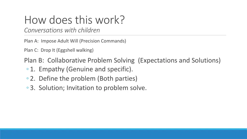 how does this work conversations with children