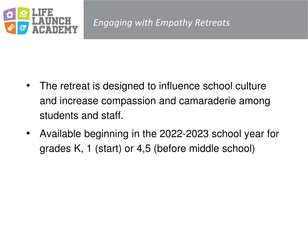 engaging with empathy retreats