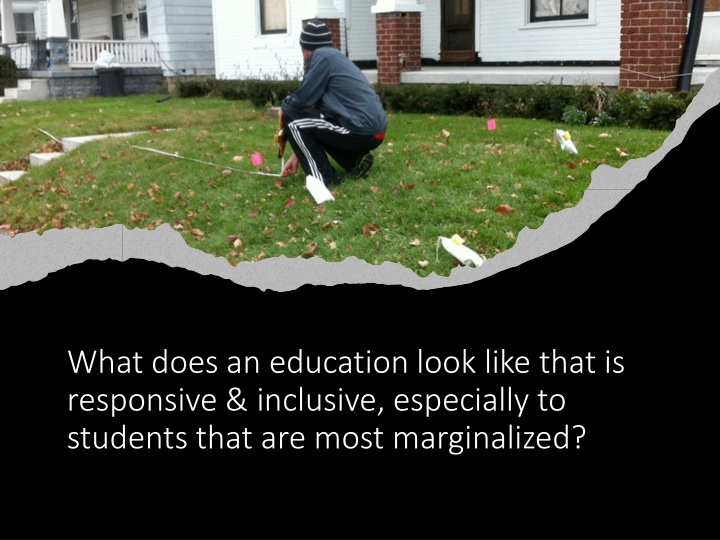 what does an education look like that