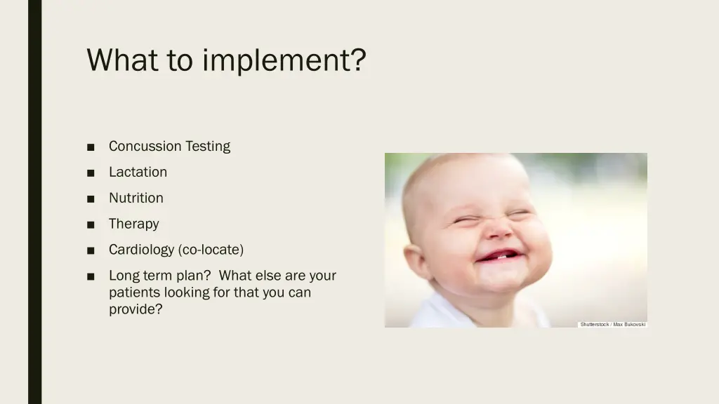 what to implement