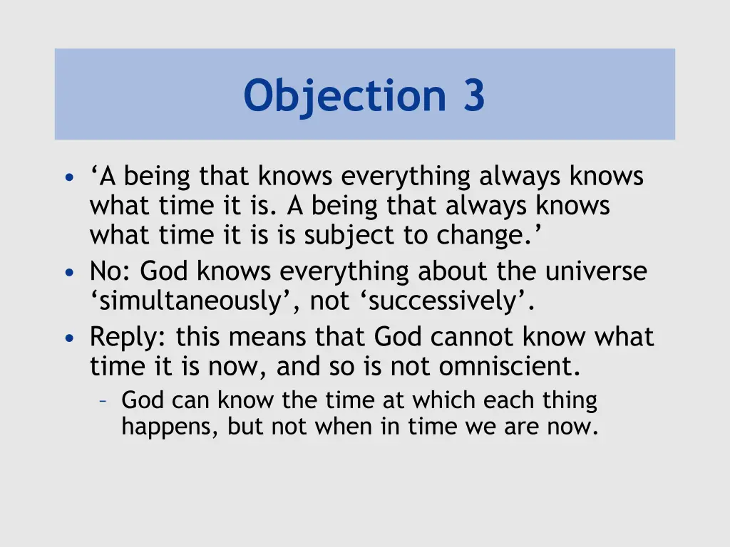 objection 3