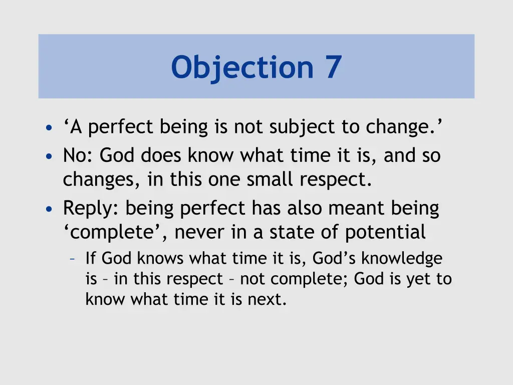 objection 7