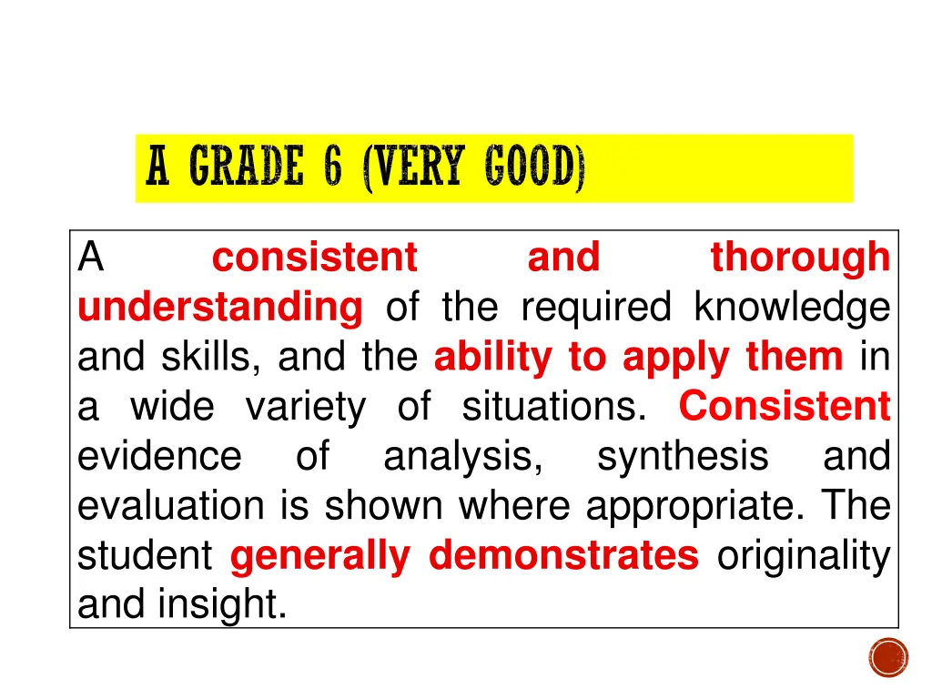 a grade 6 very good