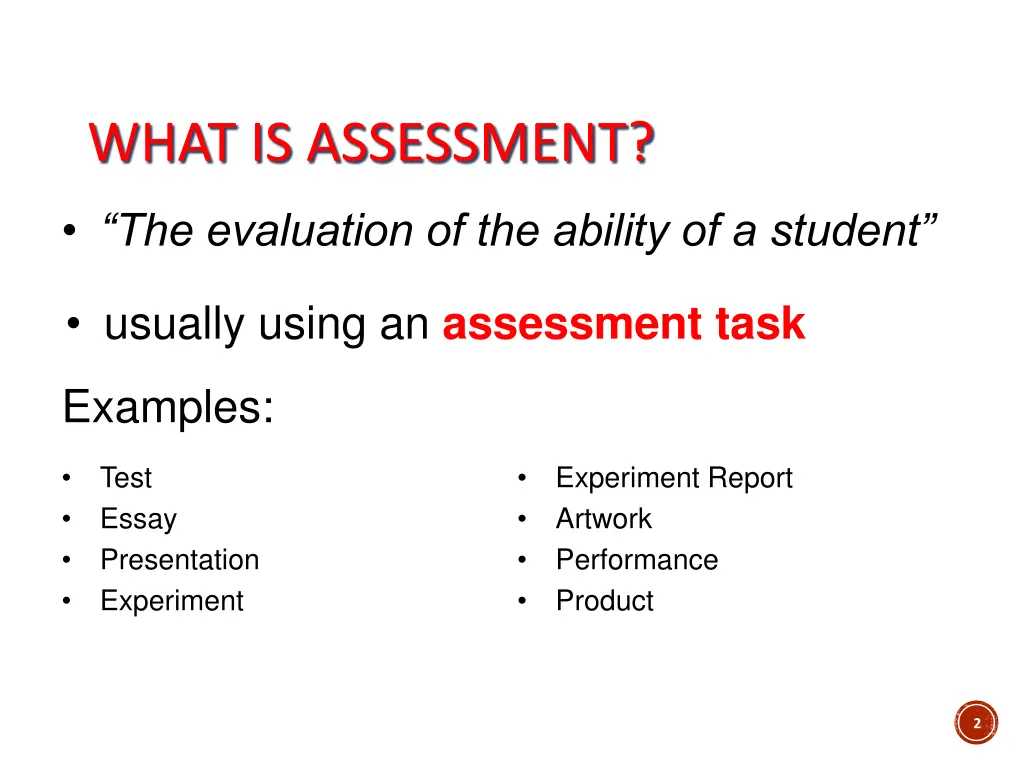 what is assessment