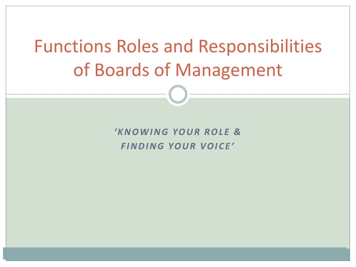 functions roles and responsibilities of boards
