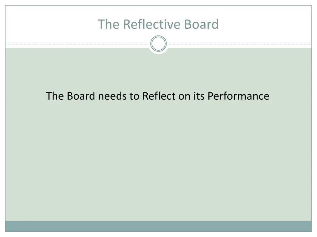 the reflective board