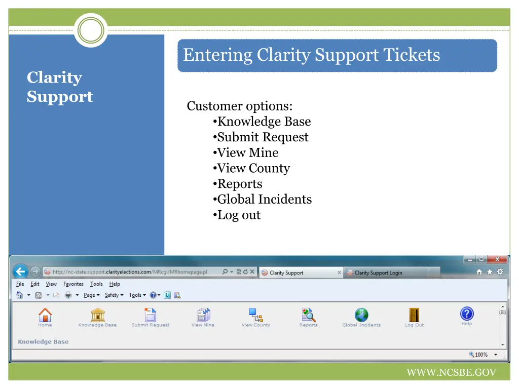entering clarity support tickets 1