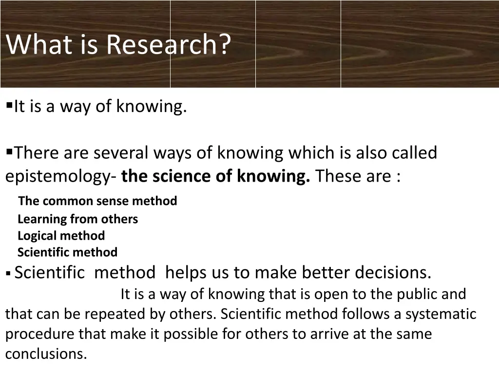 what is research