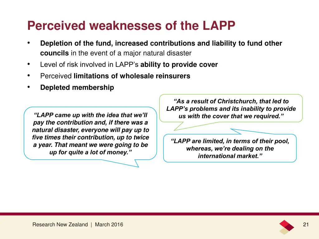perceived weaknesses of the lapp