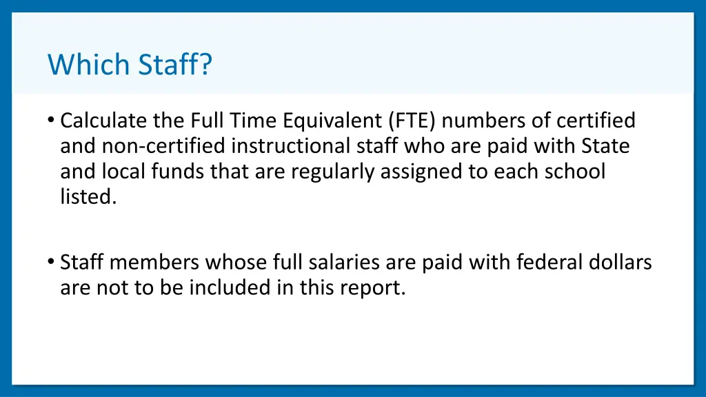 which staff