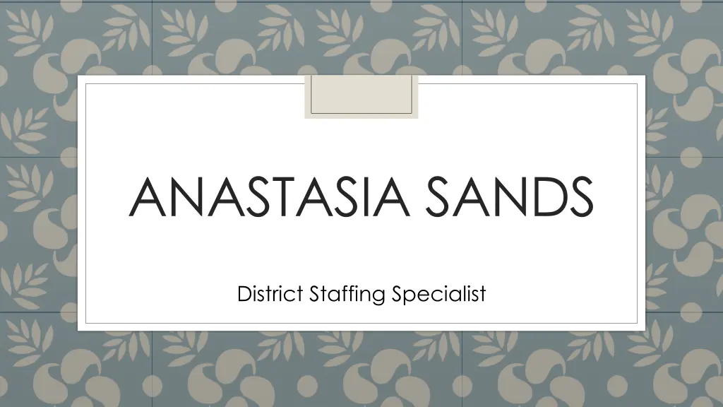 anastasia sands