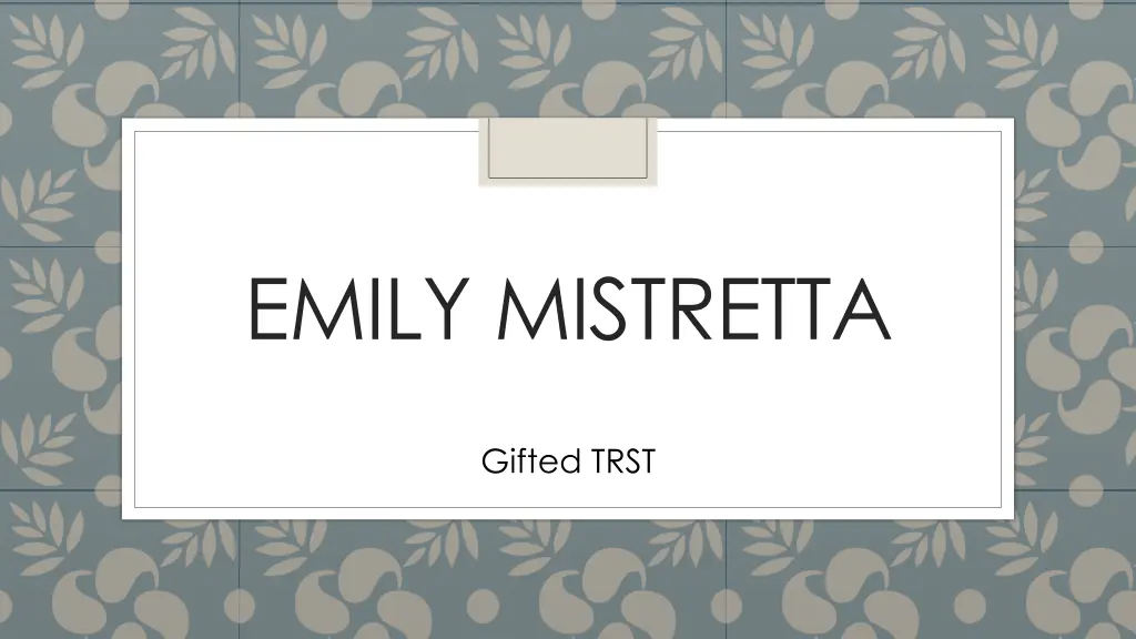 emily mistretta
