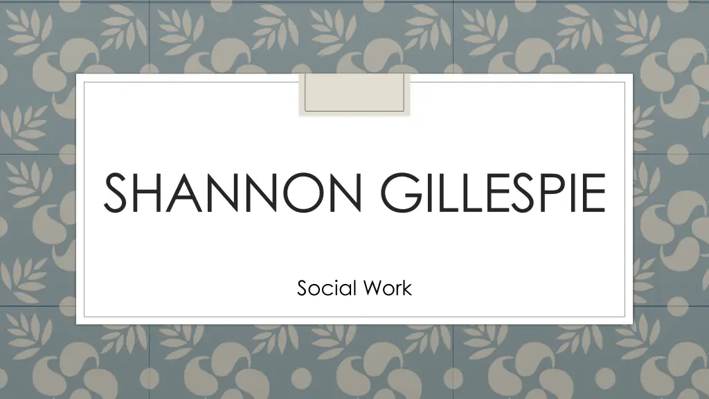 shannon gillespie