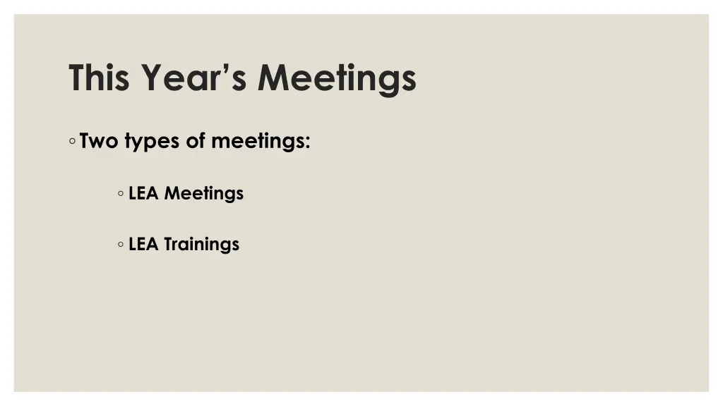 this year s meetings
