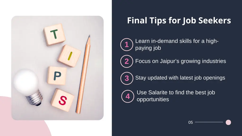 final tips for job seekers