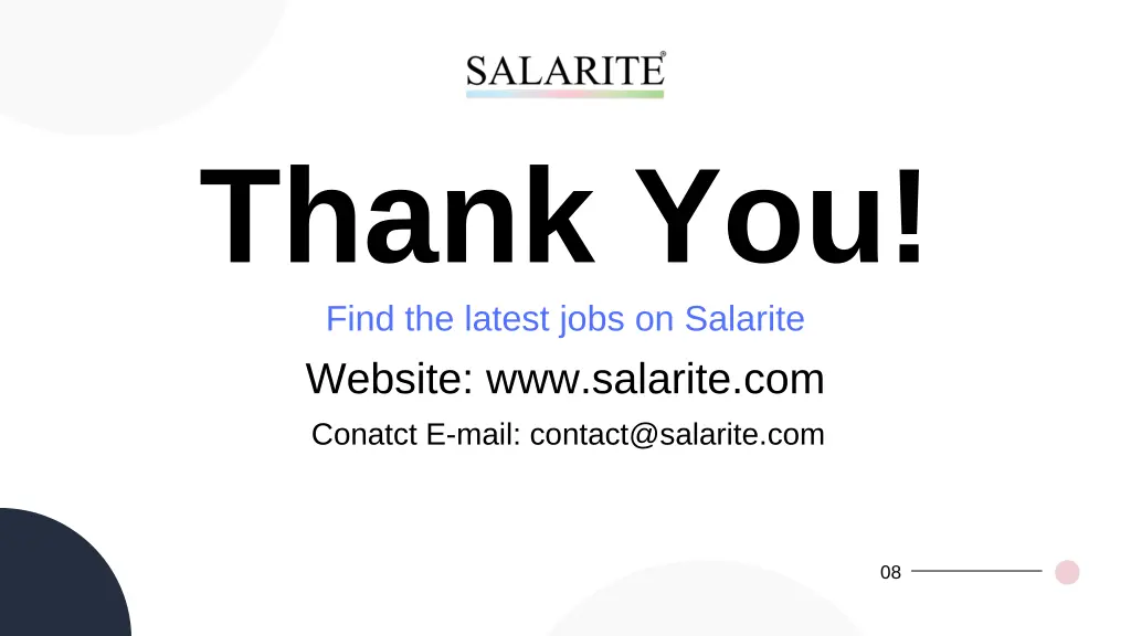 thank you find the latest jobs on salarite