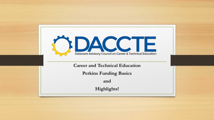 career and technical education perkins funding