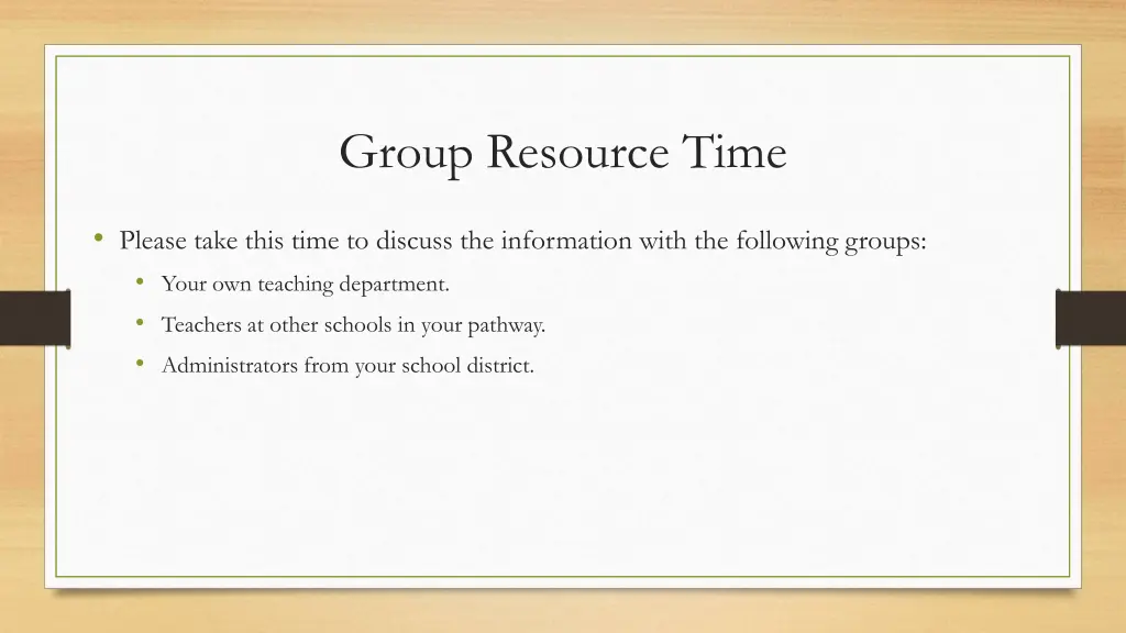 group resource time