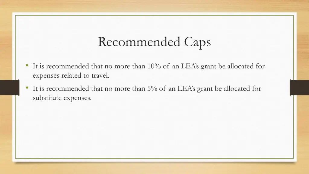 recommended caps 1