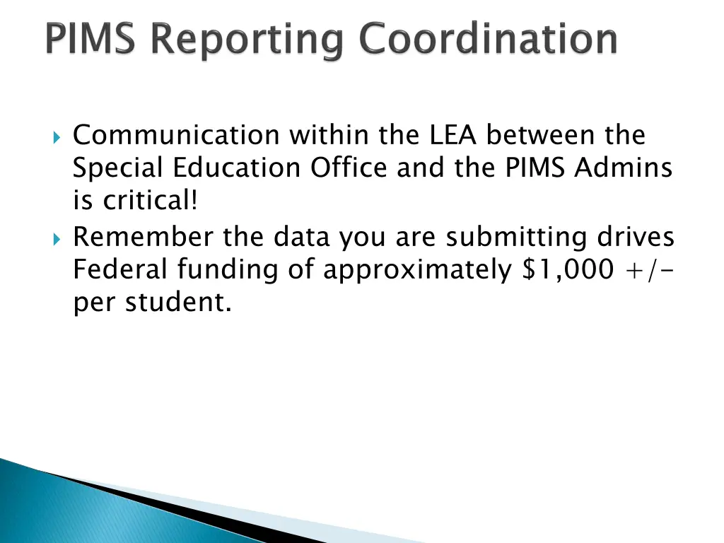 communication within the lea between the special