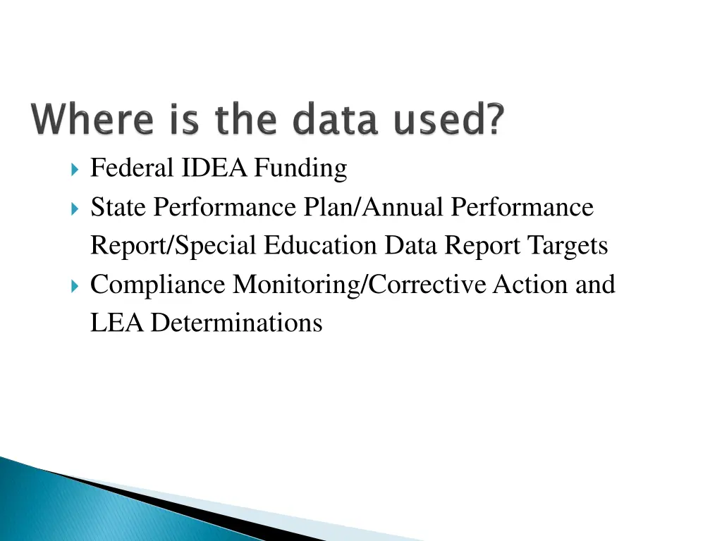 federal idea funding state performance plan