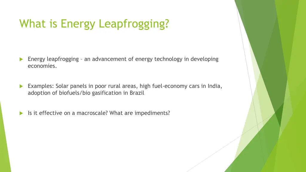 what is energy leapfrogging