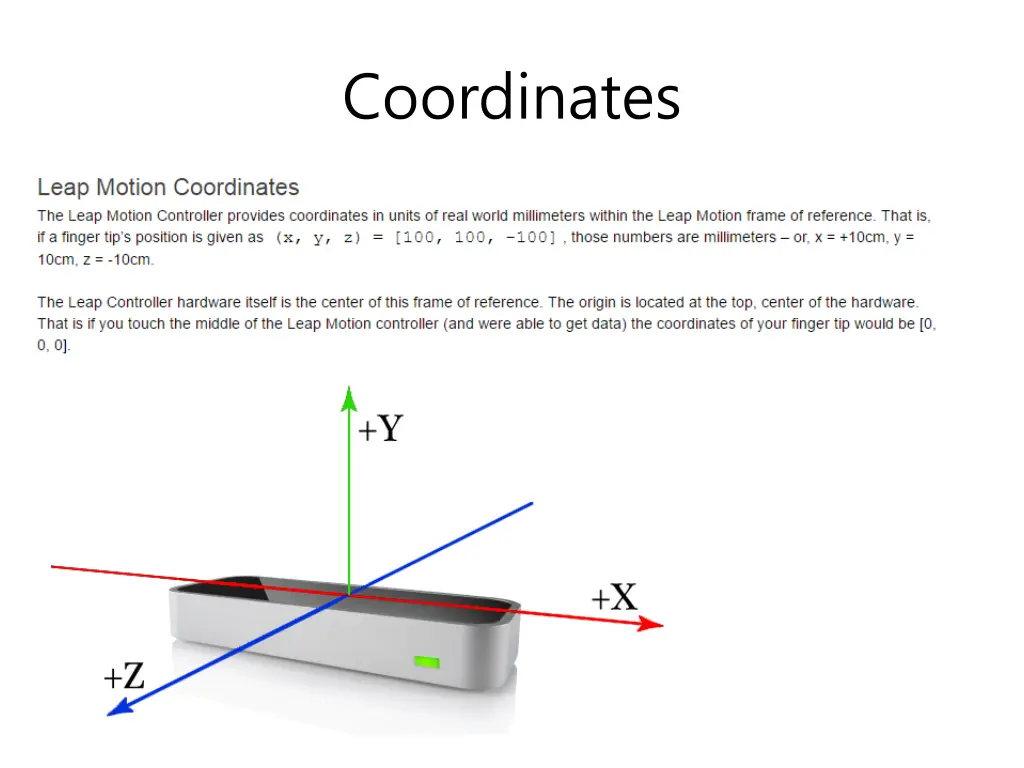 coordinates