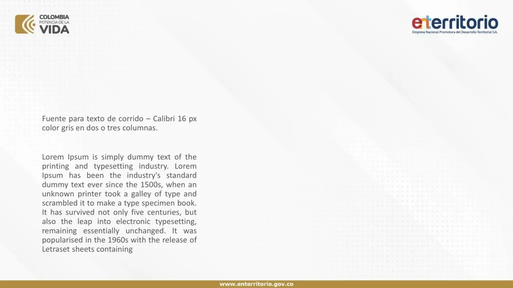 fuente para texto de corrido calibri 16 px color 2
