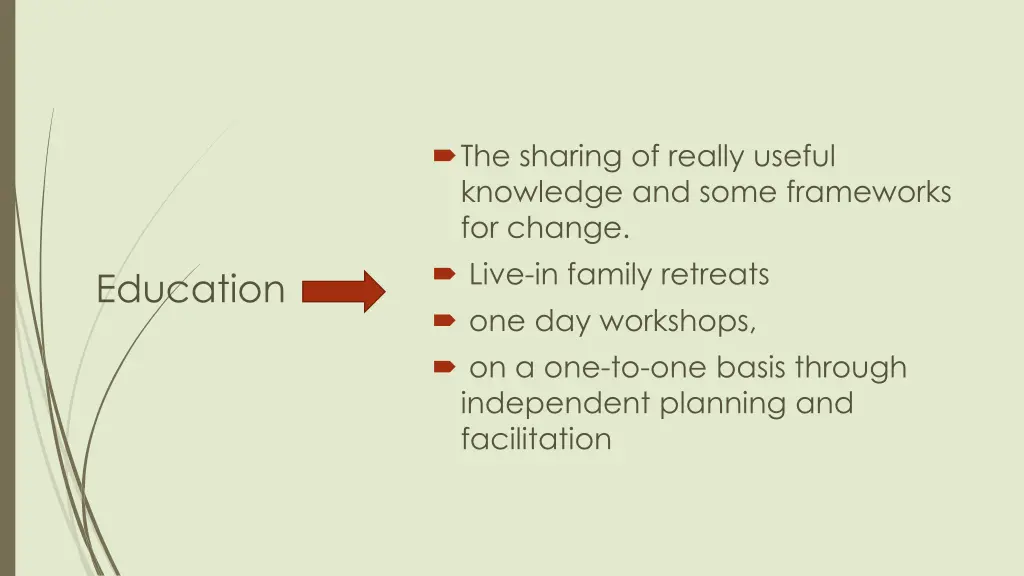 the sharing of really useful knowledge and some