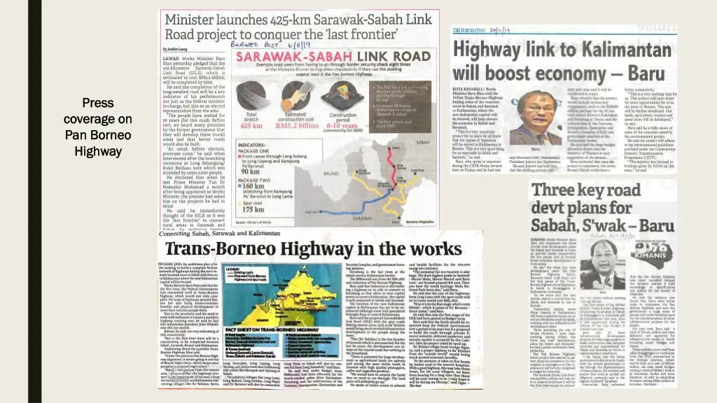p press ress coverage on coverage on pan borneo 1