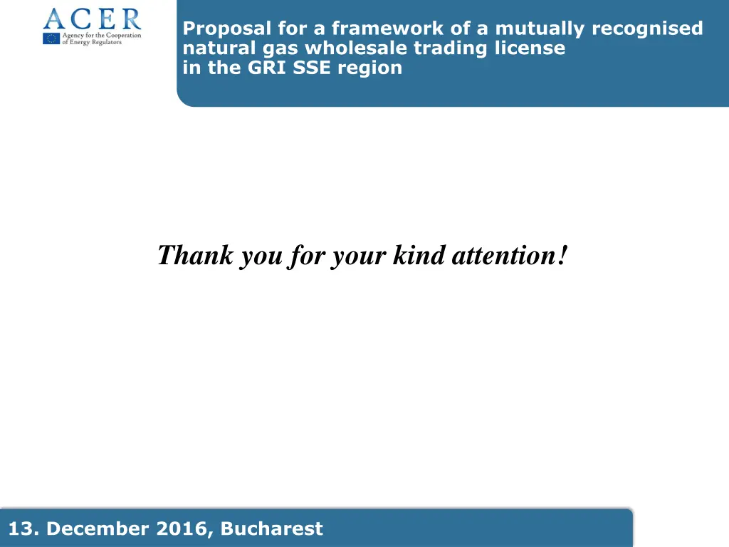 proposal for a framework of a mutually recognised 6