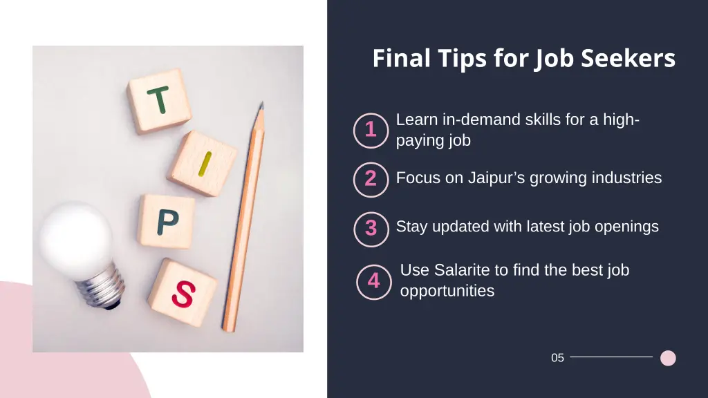 final tips for job seekers