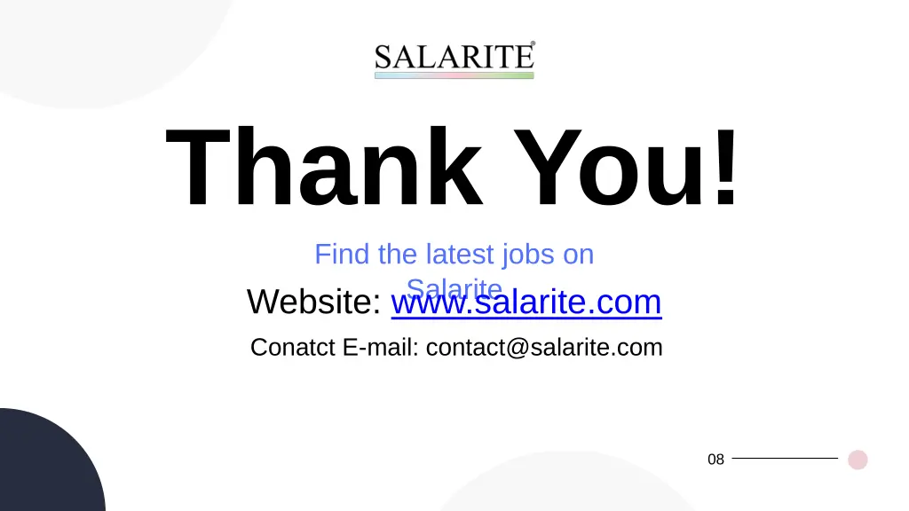 thank you find the latest jobs on salarite