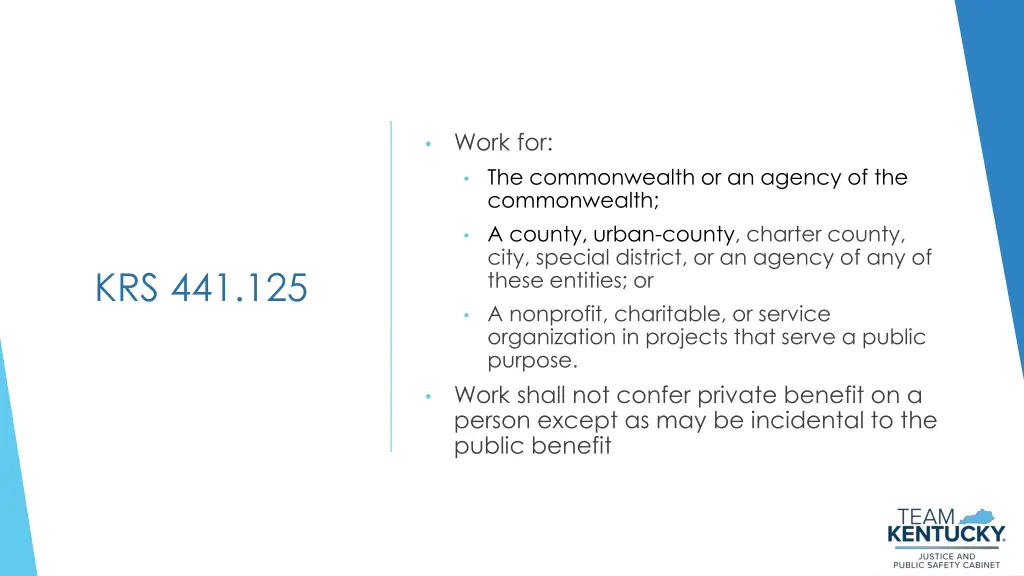 work for the commonwealth or an agency