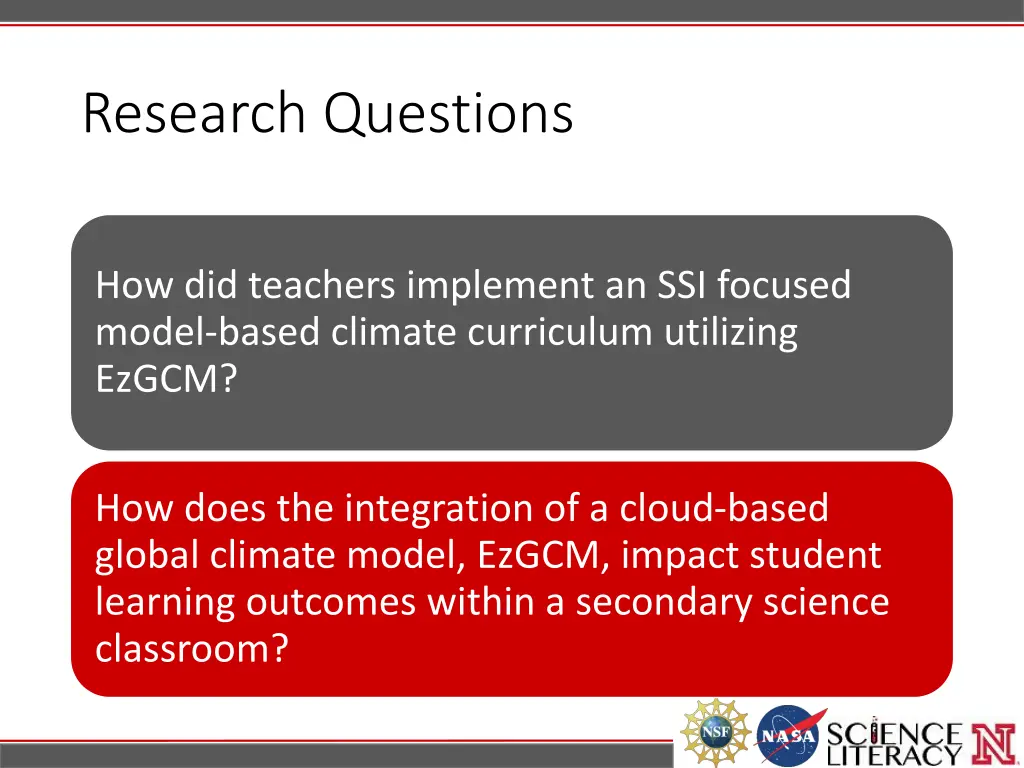 research questions