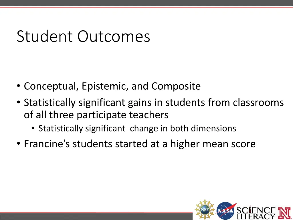 student outcomes