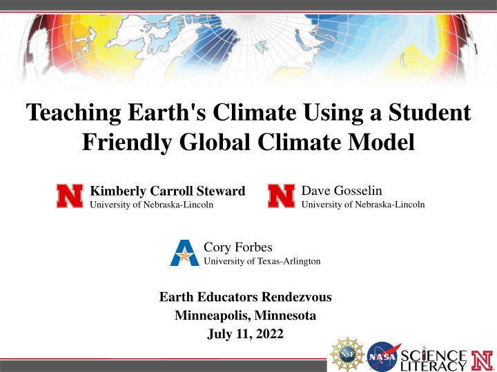teaching earth s climate using a student friendly