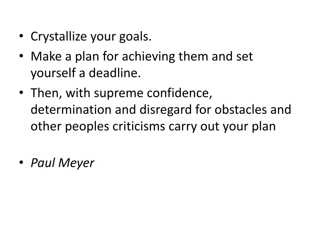 crystallize your goals make a plan for achieving